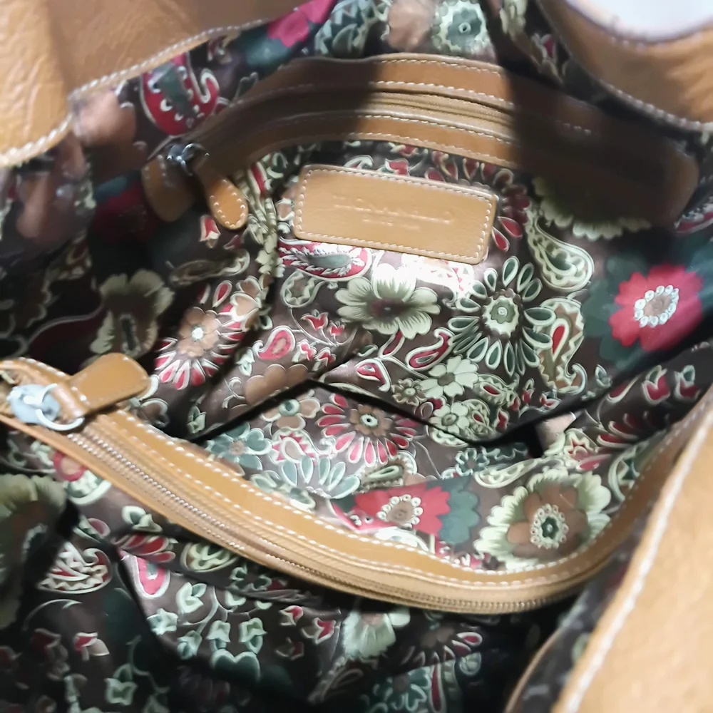 Tiganello Leather Hobo Bag With Beaded Ebellished Strap